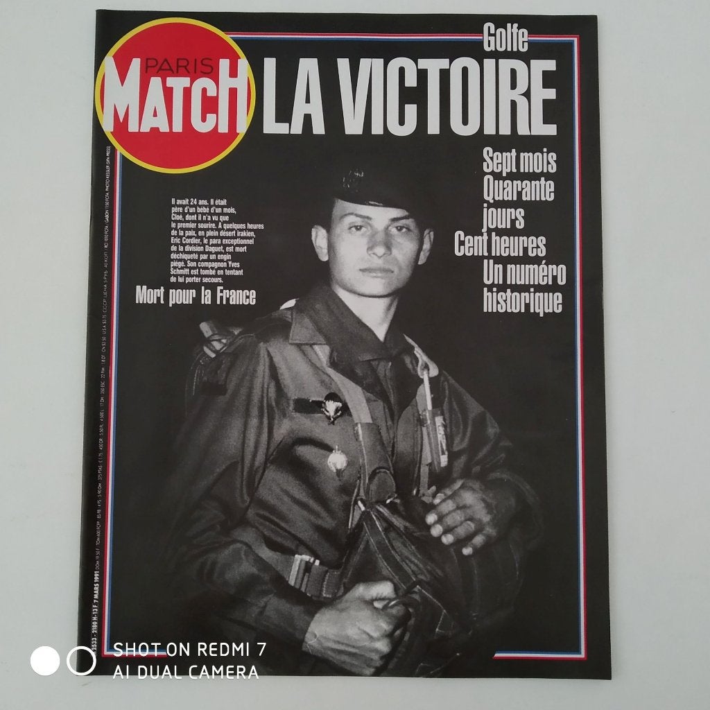 1ere GUERRE DU GOLFE - PARIS MATCH HS 7 mars 1991., Enlèvement ou Envoi, 1980 à nos jours, Journal ou Magazine