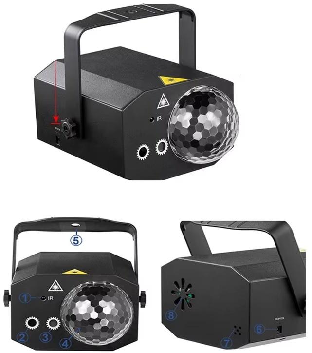 Nieuwe First Class Jelly Laser Burst Red / Green 450mW, Ophalen of Verzenden, Nieuw, Licht, Geluidgestuurd