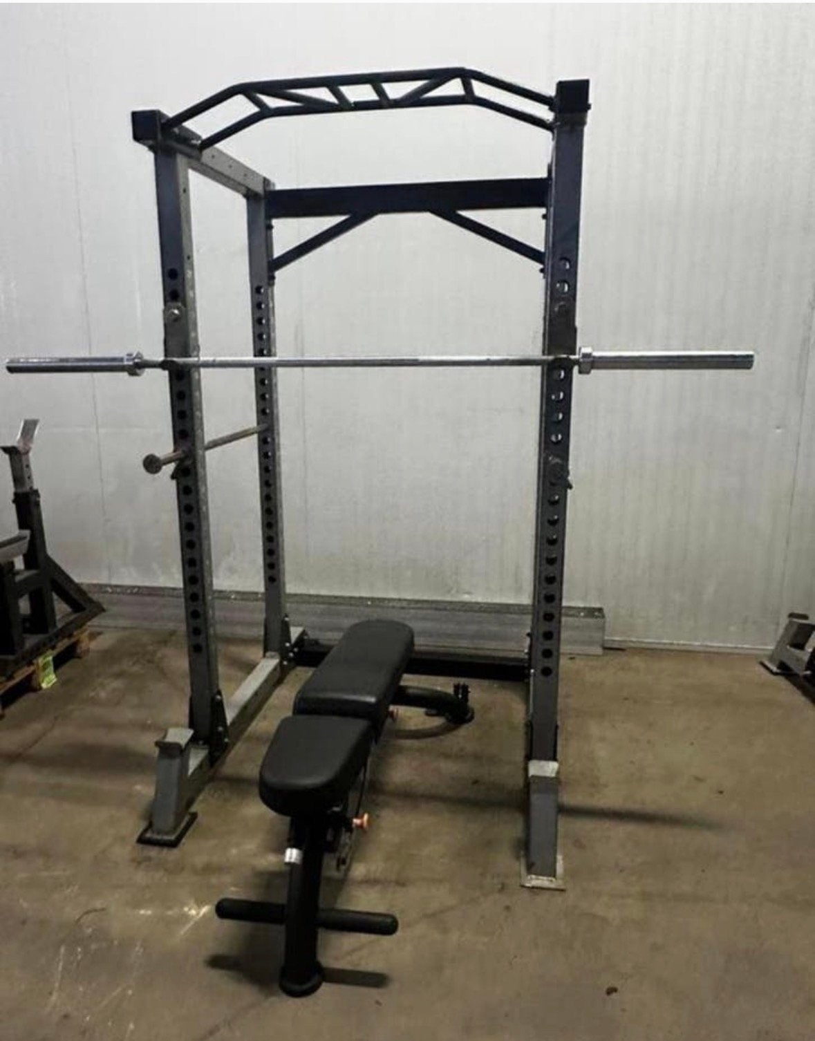 Barbarian Power Rack , Verstelbaar Bankje, 137,5kg Gewichten, Sport en Fitness, Ophalen, Gebruikt