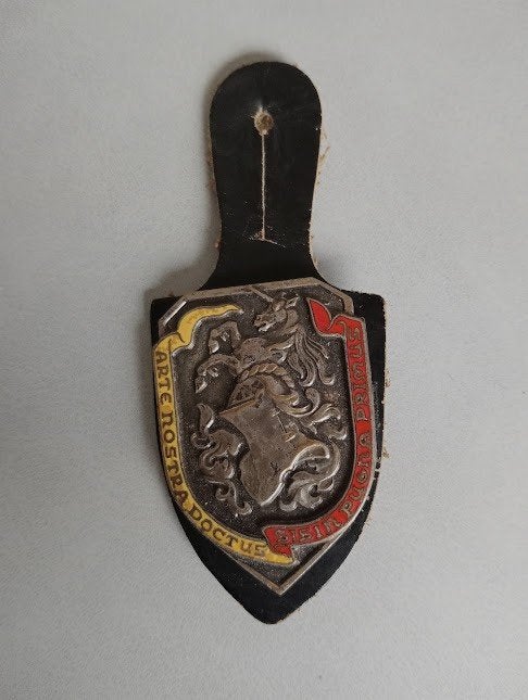 Ancienne breloque A.B.L., Enlèvement ou Envoi, Armée de terre, Emblème ou Badge