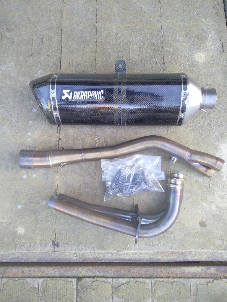 Akrapovic Racing Steel&Carbon TMAX  volledig uitlaatsysteem, Motoren, Onderdelen | Yamaha, Gebruikt, Ophalen