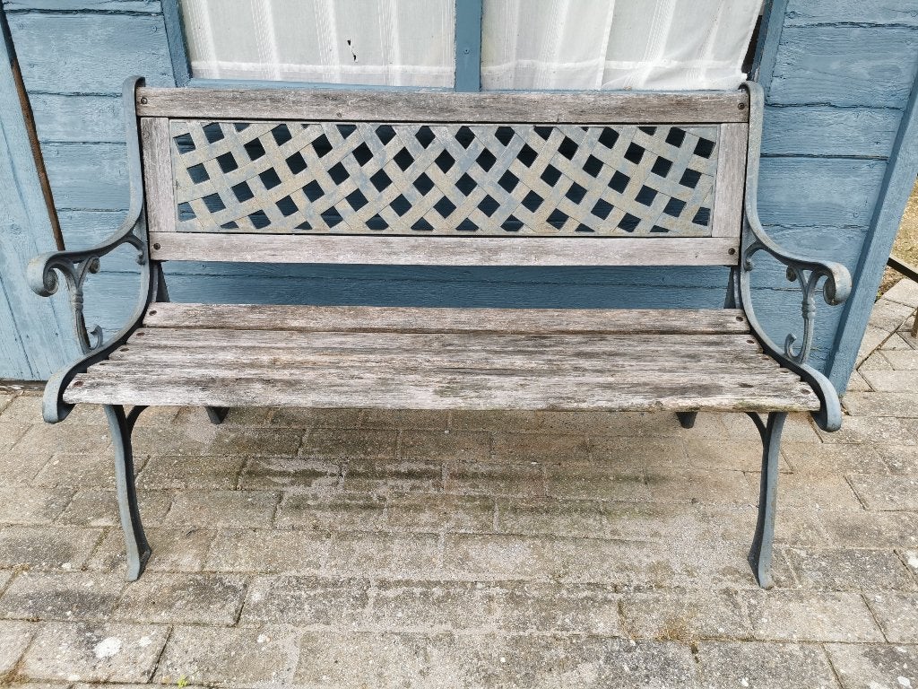 gietijzere tuinbank, Ophalen, Gebruikt