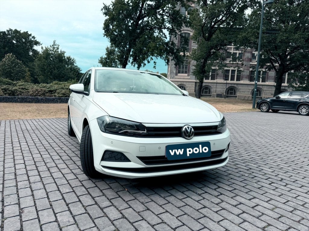 VW Polo 1.0 Benzine(2019)–74.000 km–Blanco Gekeurd tot 2028, Auto's, Voorwielaandrijving, Stof, 48 kW, Wit