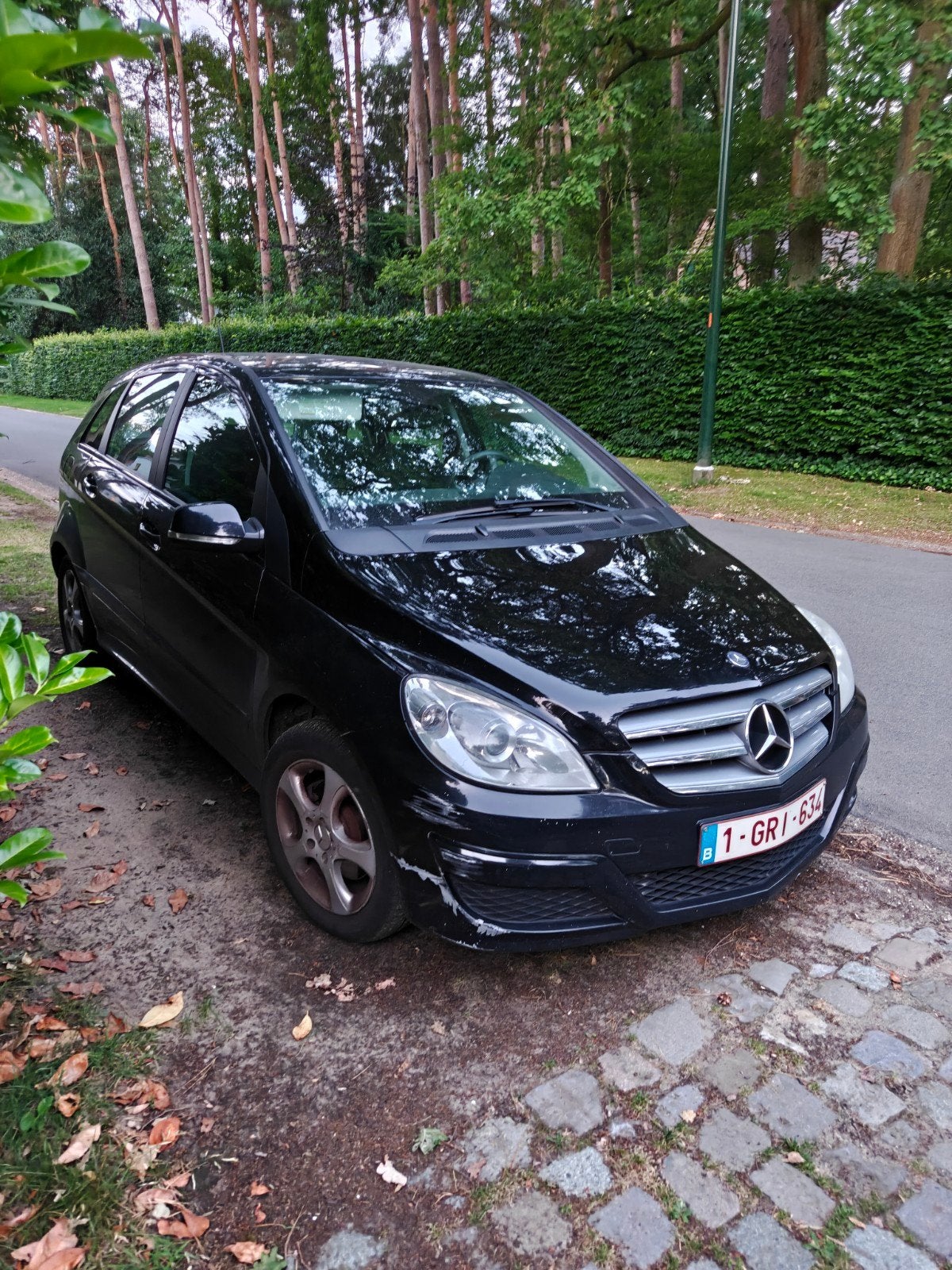 Mercedes B180cdi.10/2008.ver.automaat. AIRCO, Auto's, Automaat, Stof, Zwart, Particulier