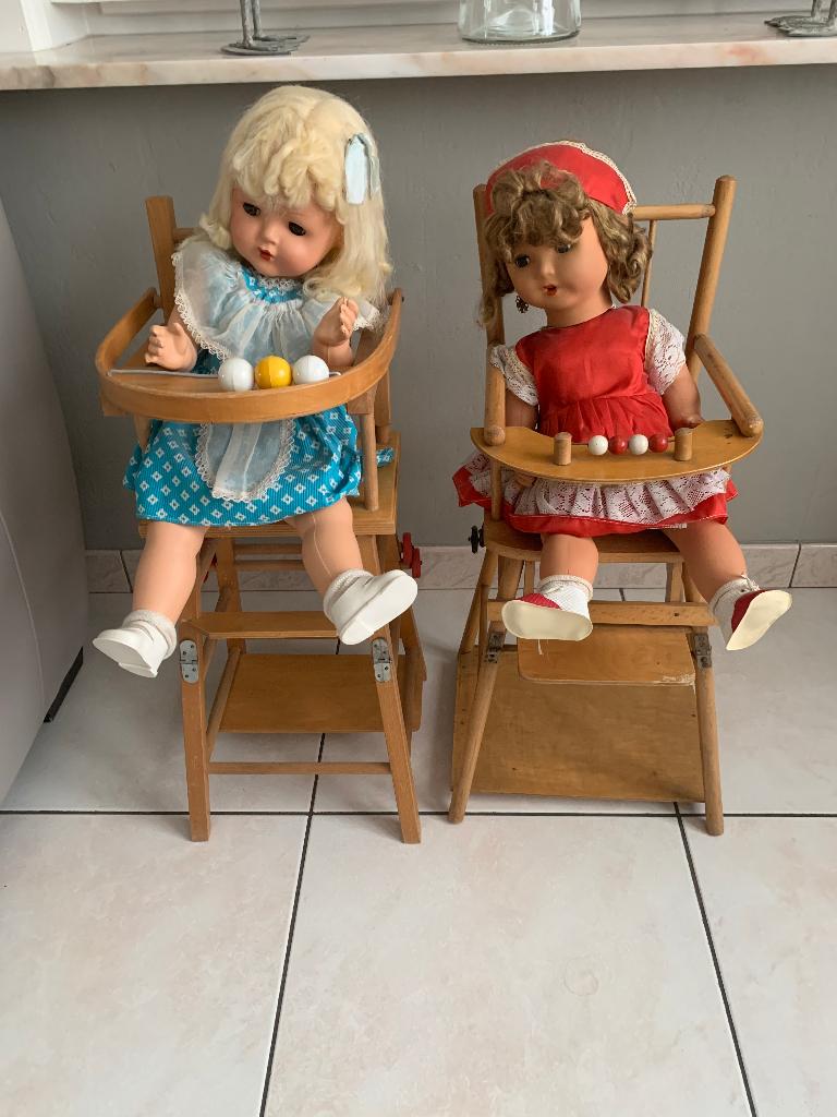 vintage poppen, Ophalen of Verzenden, Gebruikt