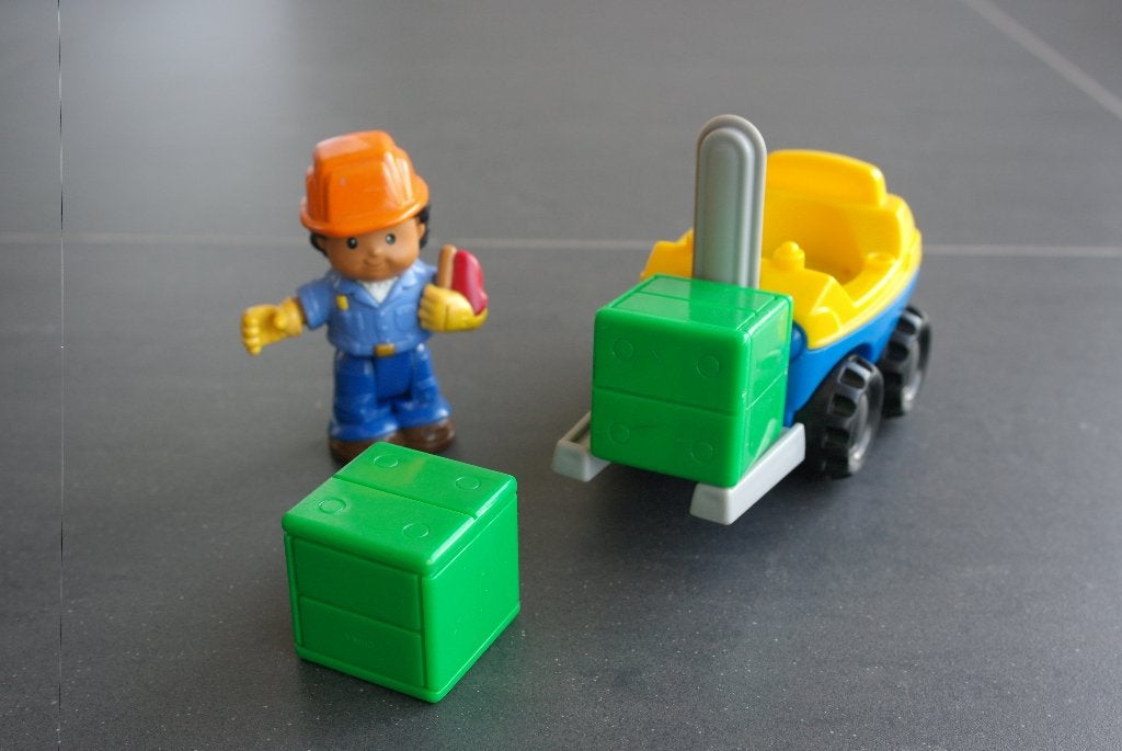 chariot élévateur little people, Enfants & Bébés, Enlèvement ou Envoi, Comme neuf