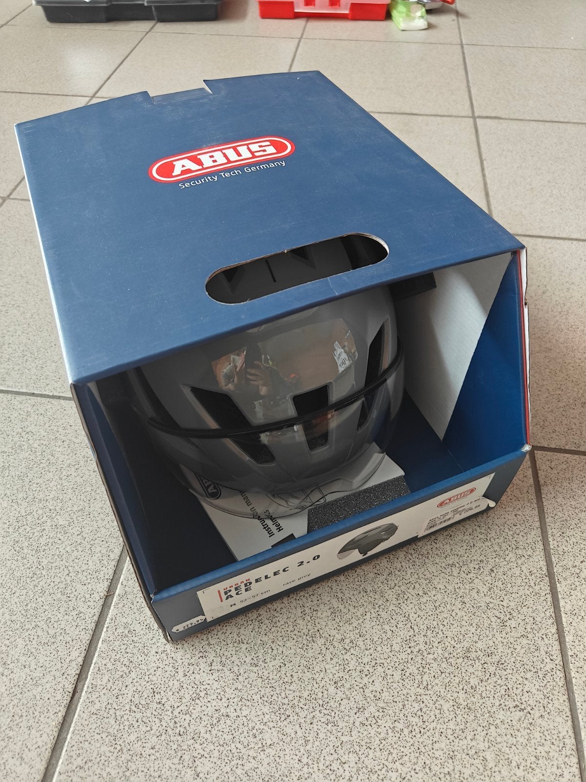 Speed pedelec helm ABUS pedelec 2.0 Ace Race Grey medium, Ophalen, M, Nieuw, Abus