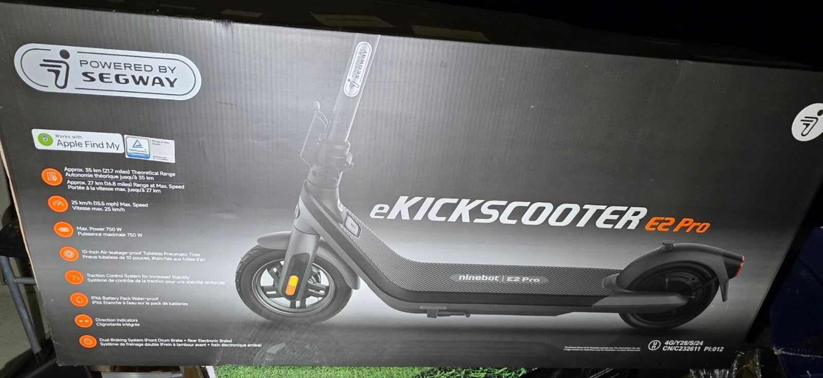 Le Segway Ninebot E2 Pro parcourt 40 km à plus de 25 km/h, Vélos & Vélomoteurs, Enlèvement