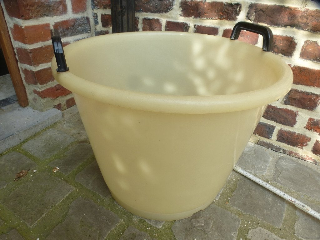 kunststof KUIP / WASMAND met handvaten, Ophalen, Kunststof, Mand, Rond