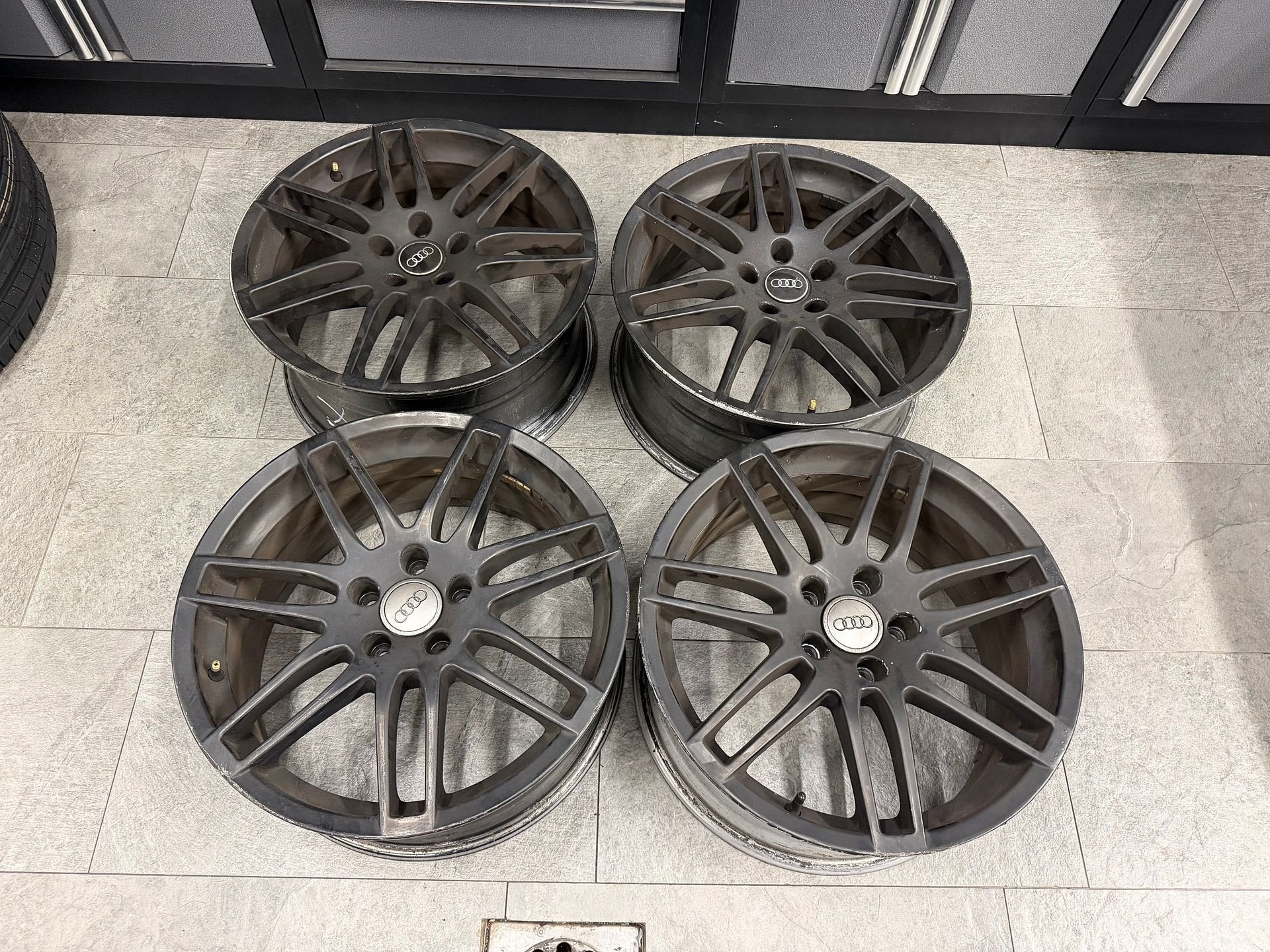 18inch Black VW Audi Seat RS4 Style Velgen! 5x112, Pneus et Jantes, Véhicule de tourisme, -, Utilisé