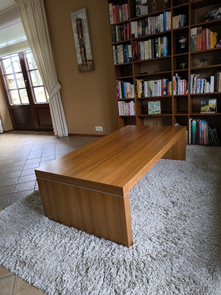 table de salon, 100 à 150 cm, Placage noyer, Enlèvement, Utilisé