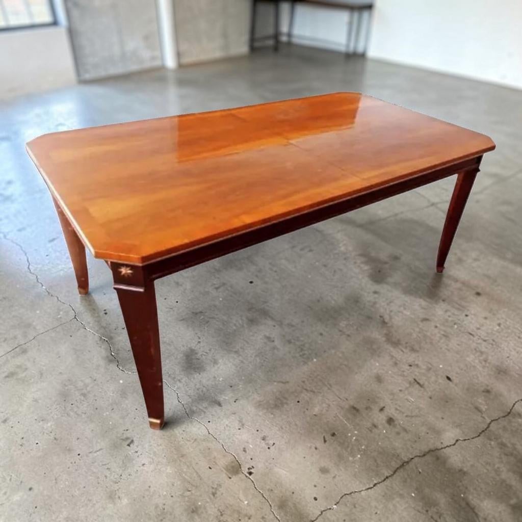 Table à repas extensible Vintage De Coene Noyer 1940's, Antiquités & Art, Antiquités | Meubles | Tables, Enlèvement
