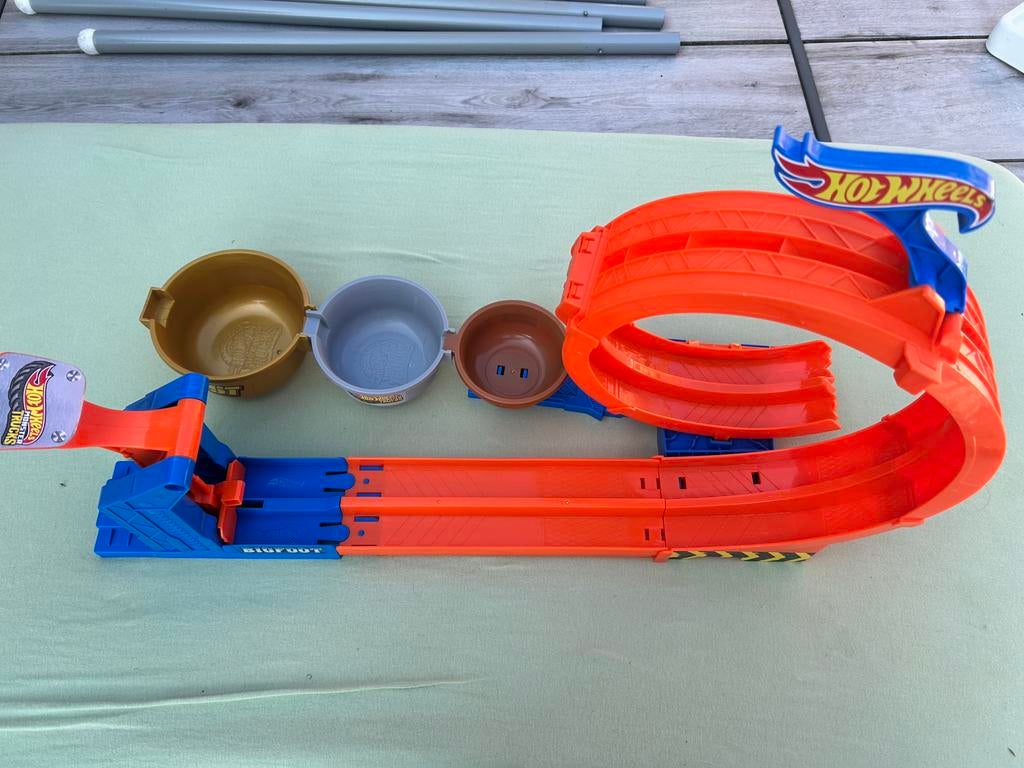 Hot wheels monster truck racebaan, Ophalen, Racebaan, Zo goed als nieuw, Hot Wheels