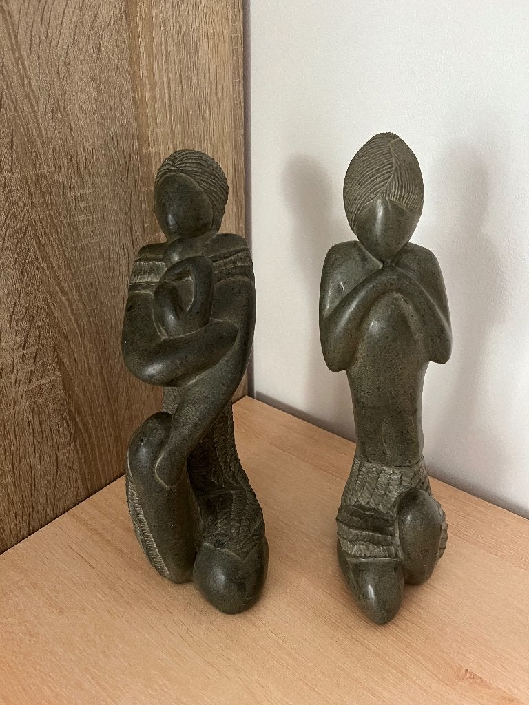 2 stenen beeldjes, Ophalen of Verzenden