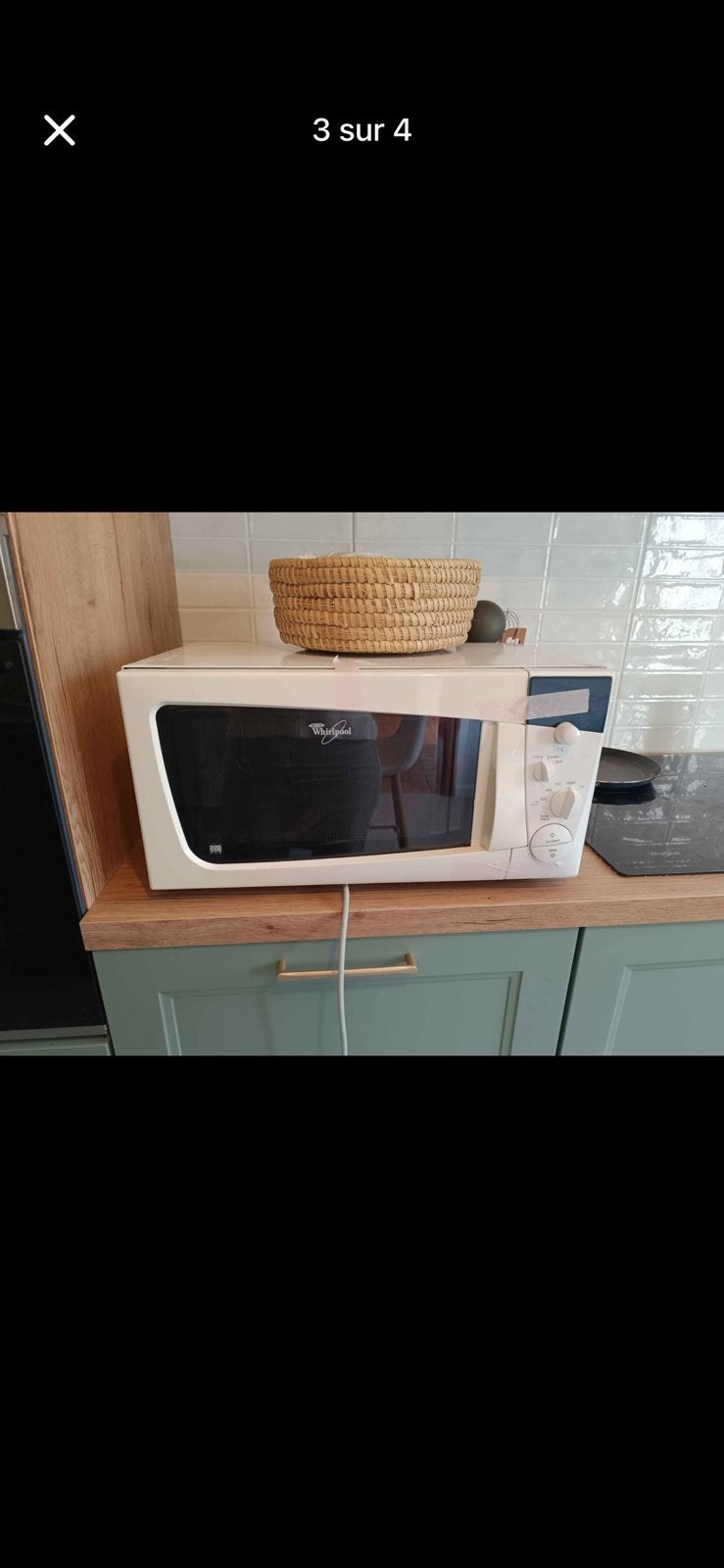 Micro-ondes Whirlpool – Très bon état, Enlèvement, Micro-ondes