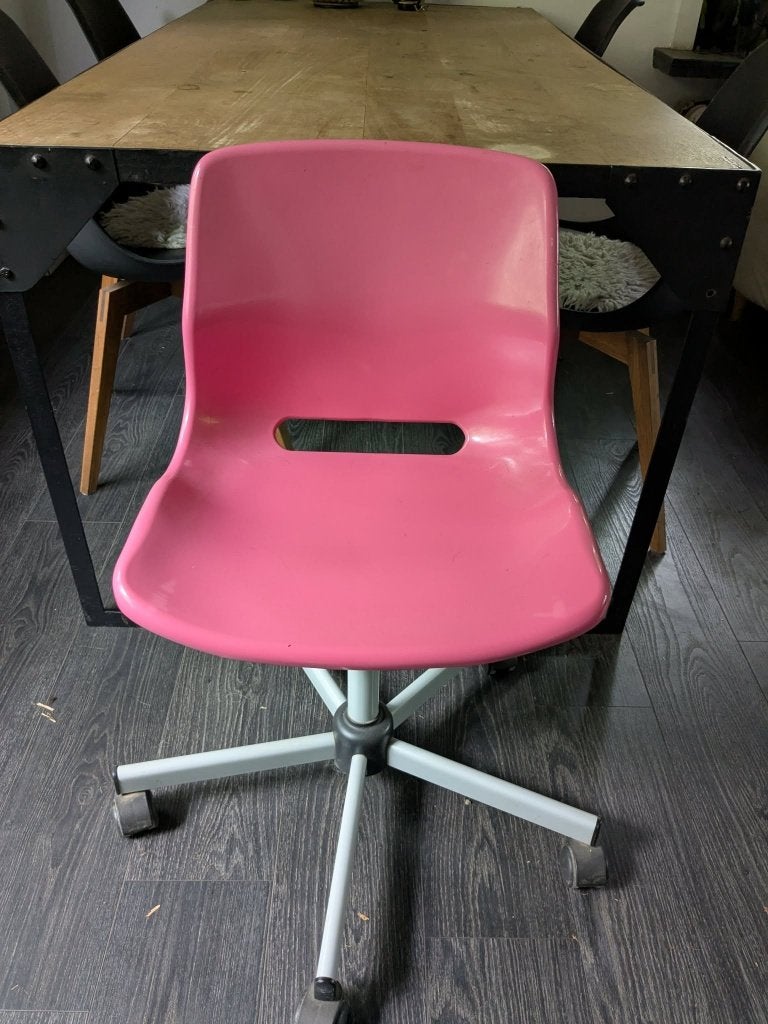 Bureaustoel, Ophalen, Gebruikt, Roze, Bureaustoel