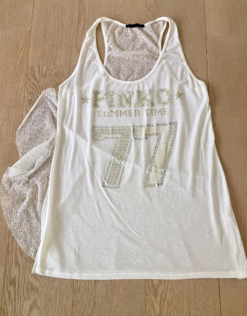 Topje Pinko, Kleding | Dames, Wit, Ophalen of Verzenden, Zo goed als nieuw, Maat 36 (S)