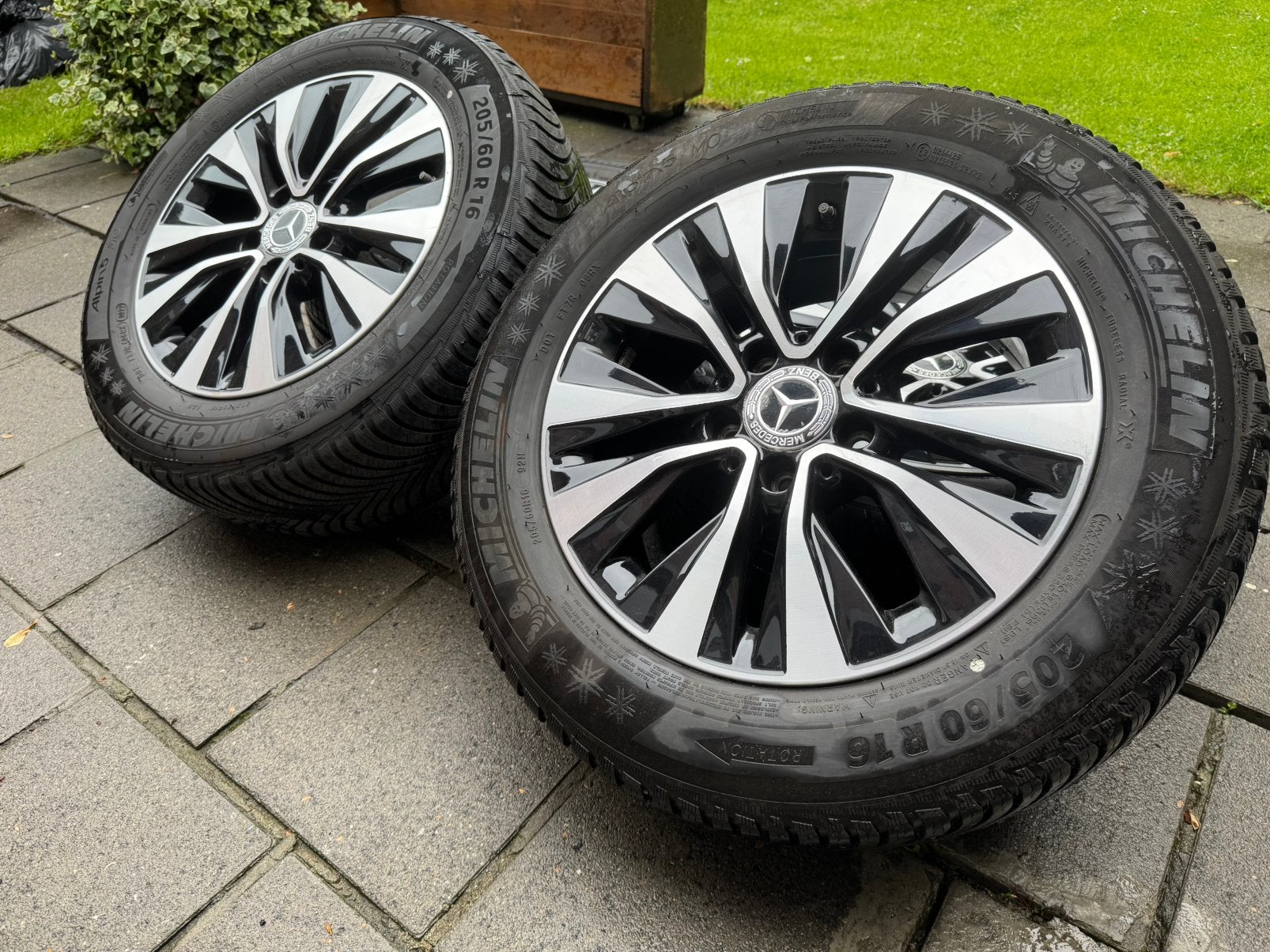 Jantes Mercedes pour classe A, B, CLA pneus hiver Michelin, Pneus hiver, 16 pouces, Pneu(s), Enlèvement