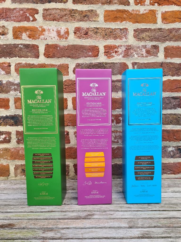Macallan edition N4,5 en 6, Verzamelen, Ophalen, Nieuw, Overige typen, Vol