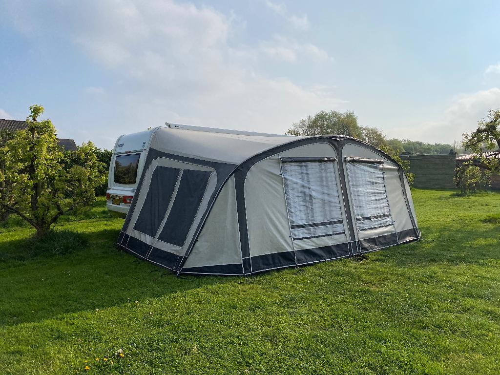 Te koop: Voortent Unico Rimini 320 maat 12, Caravans en Kamperen, Ophalen of Verzenden, Gebruikt, Ten Cate All Season 240g/m2