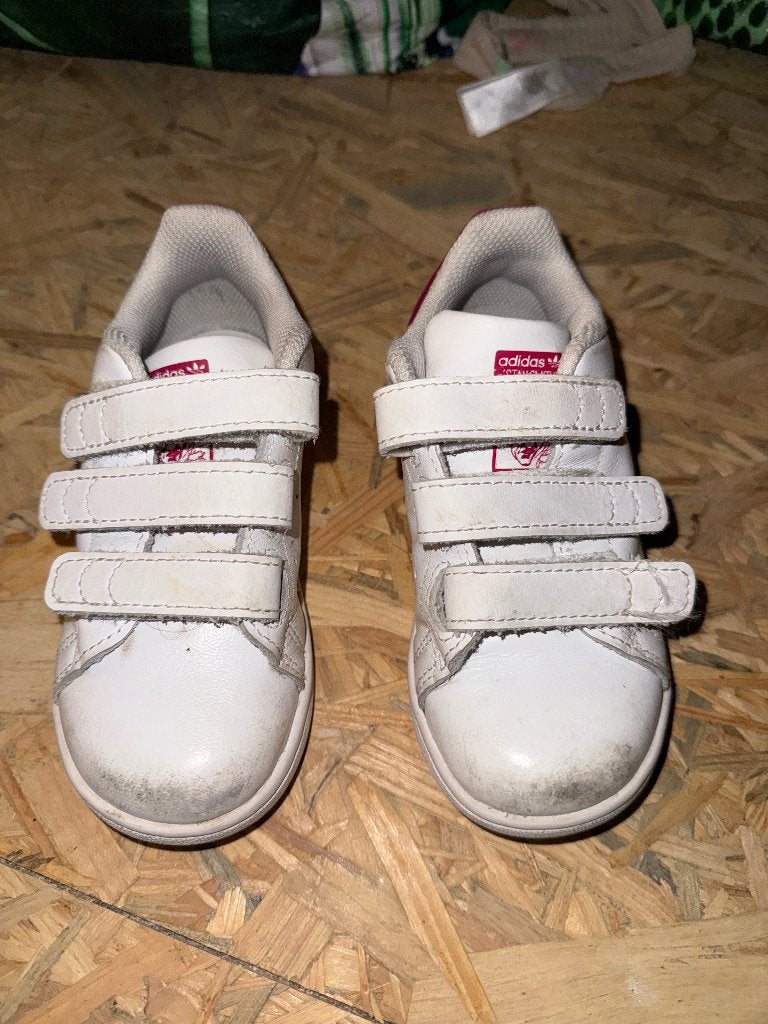 Basket Adidas Stan Smith blanche/rose, Adidas, Enlèvement ou Envoi, Comme neuf, Chaussures