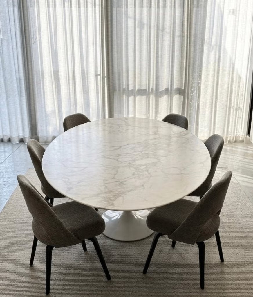Knoll Saarinen Tulip Table Calacatta, 100 à 150 cm, Enlèvement, Utilisé, Autres matériaux