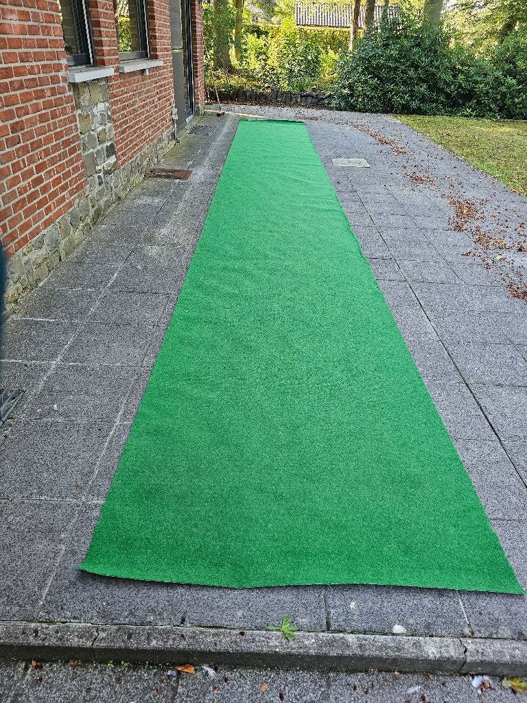 Tuin groene loper 11,50 x 1,5 m met antislip onderkant, Ophalen, Nieuw