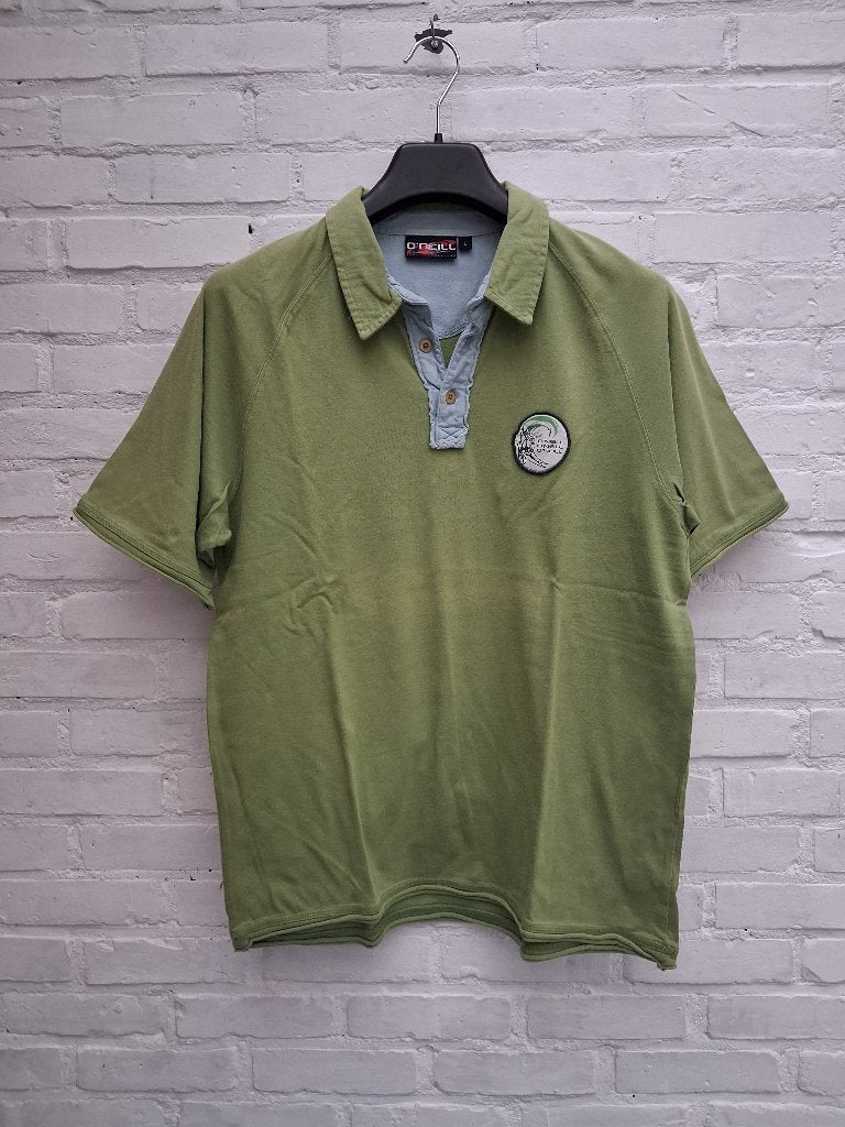 mosgroene herenpolo O'Neill, Kleding | Heren, Polo's, Ophalen of Verzenden, Gedragen, Maat 52/54 (L), Groen
