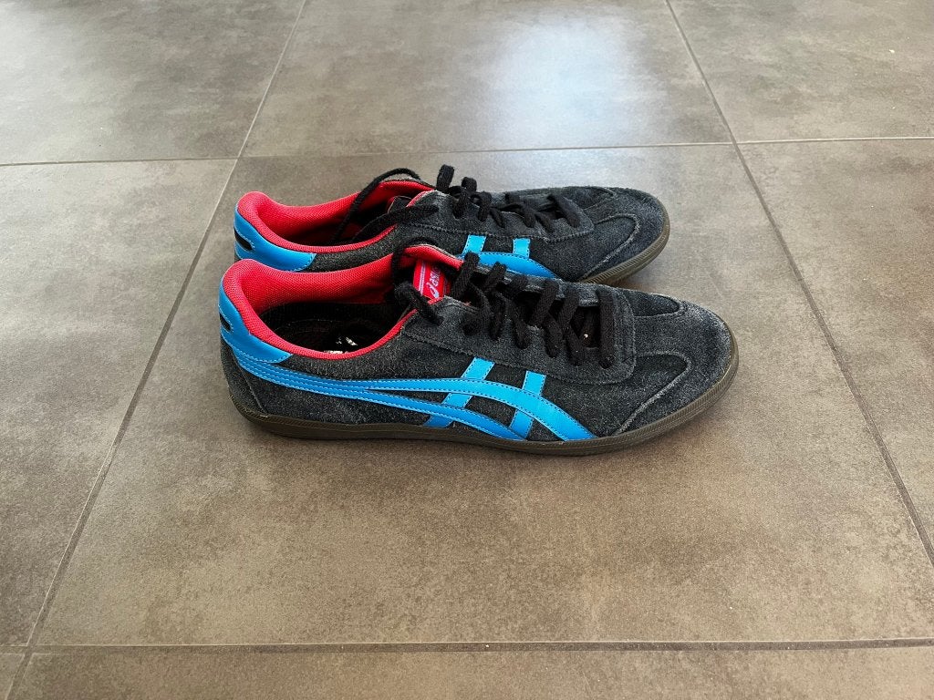 Asics sneakers maat 45, Ophalen, Blauw, Sneakers, Gedragen