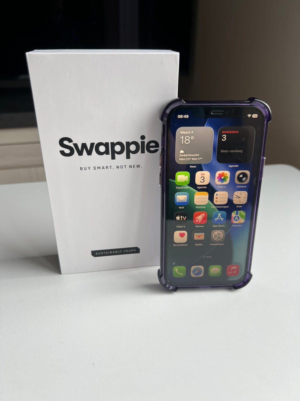 Iphone 12 128GB, Télécoms, Téléphonie mobile | Apple iPhone, 128 GB, Comme neuf, IPhone 12, Violet
