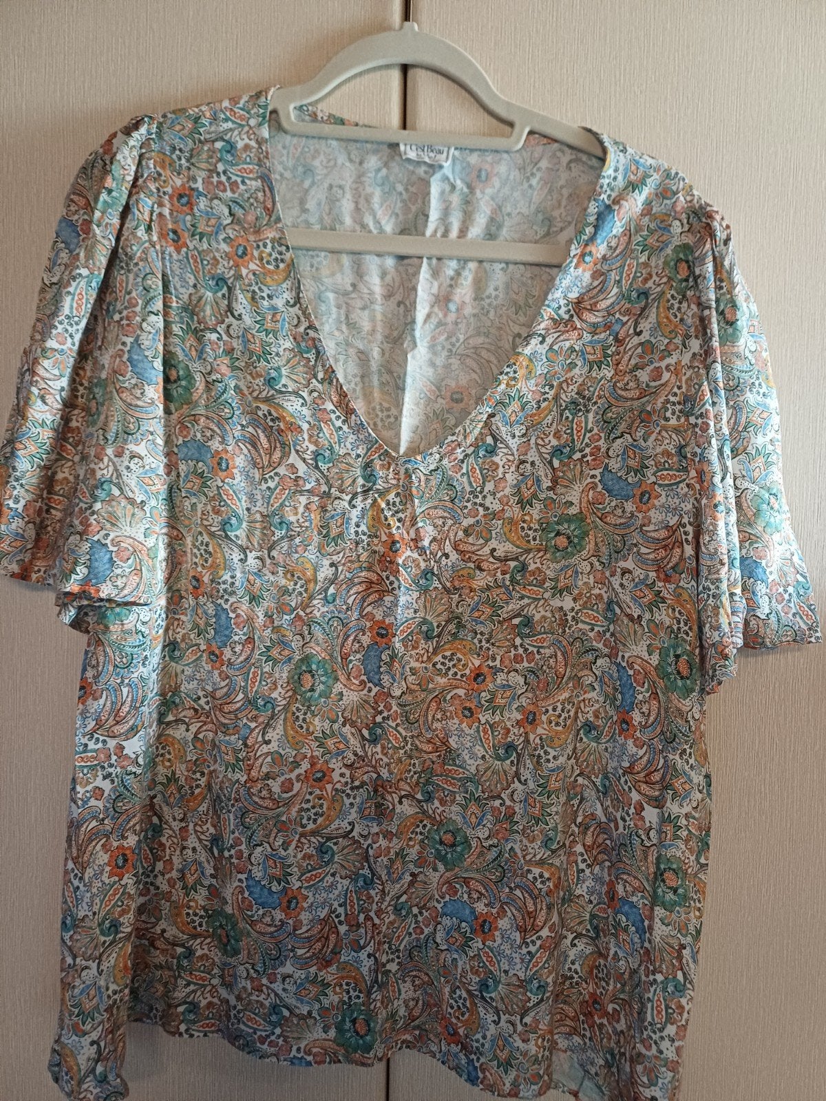 bloesje zeer fijn stofje maat 46, Enlèvement, Taille 46/48 (XL) ou plus grande
