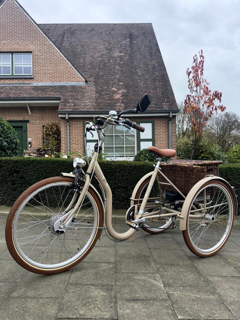 Tri-Bike Papillon electrische driewieler fiets  nieuwstaat, Fietsen en Brommers, 59 cm of meer, Ophalen of Verzenden, Zo goed als nieuw