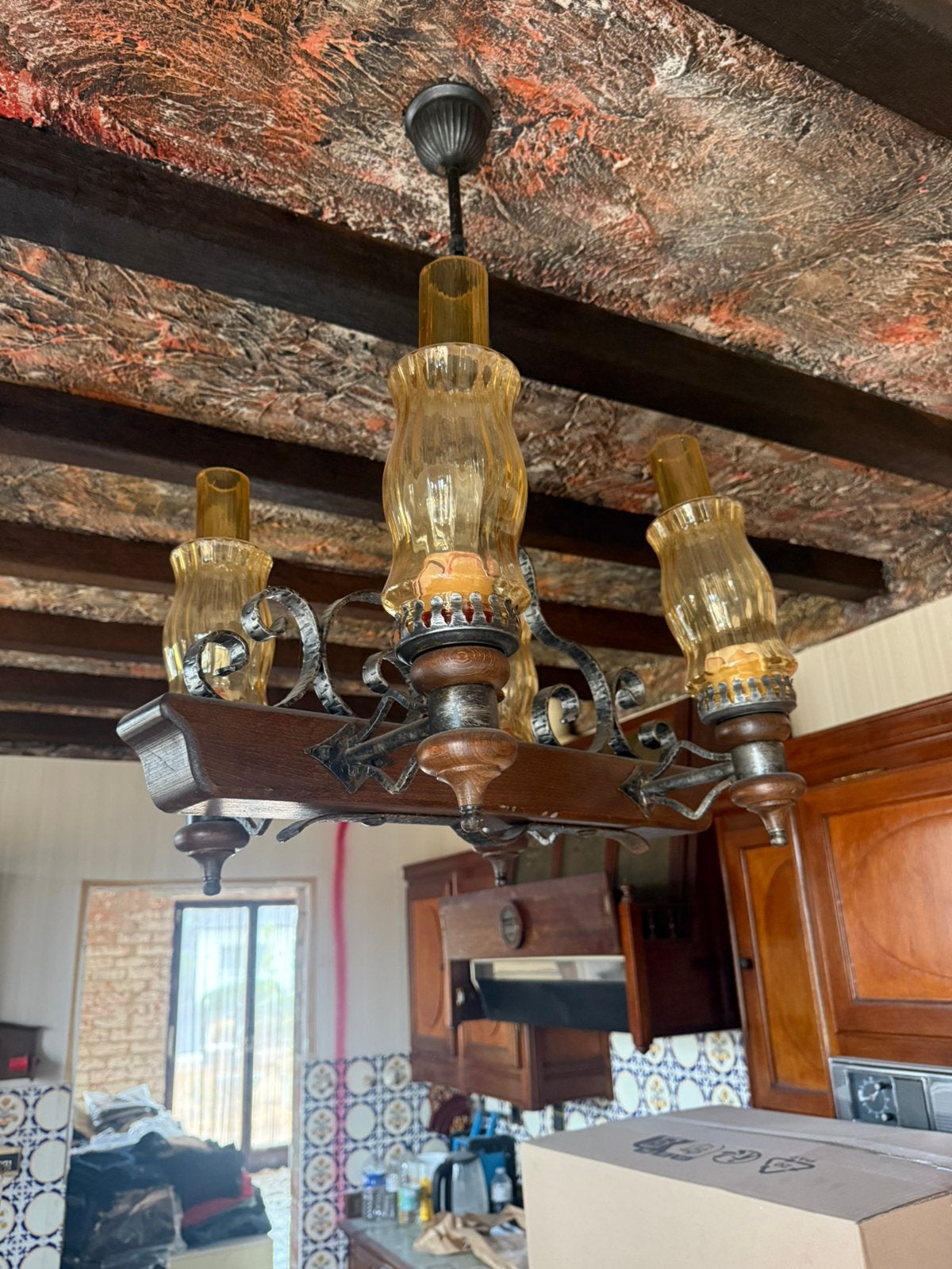 Lustre, Huis en Inrichting, Lampen | Hanglampen, Ophalen of Verzenden, Gebruikt