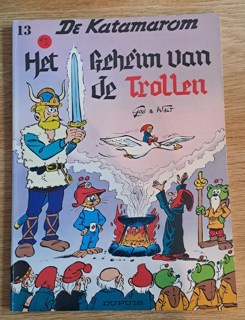13 - De Katamarom - Het Geheim van de Trollen, Boeken, Stripverhalen, Gelezen, Walt & Gos, Eén stripboek, Ophalen of Verzenden