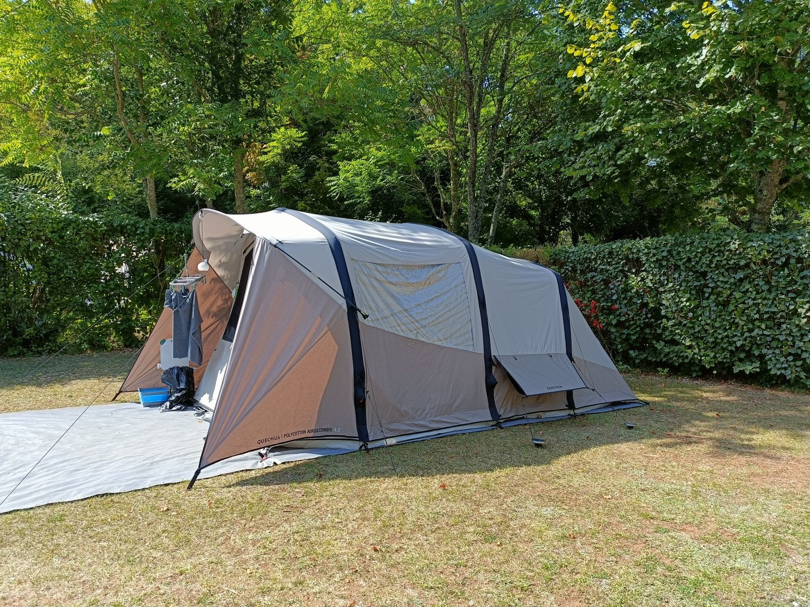 Quechua Polykatoenen tent 4.2 (Air) -  VERKOCHT, Ophalen, Zo goed als nieuw