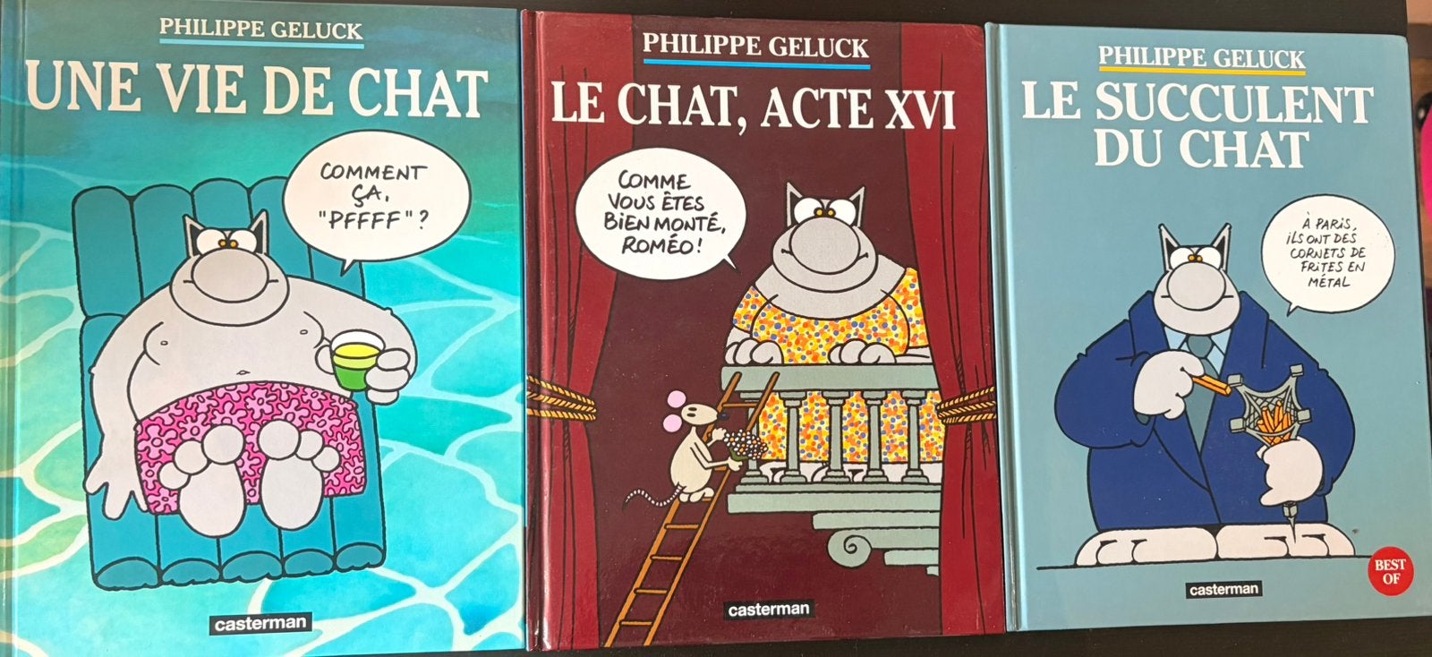 Lot de 3 BD “Le Chat” – Philippe Geluck, Enlèvement ou Envoi, Comme neuf