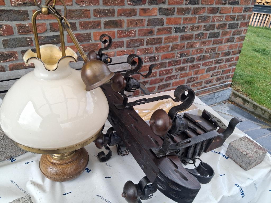Lusters, Huis en Inrichting, Lampen | Kroonluchters, Ophalen, Gebruikt, Glas