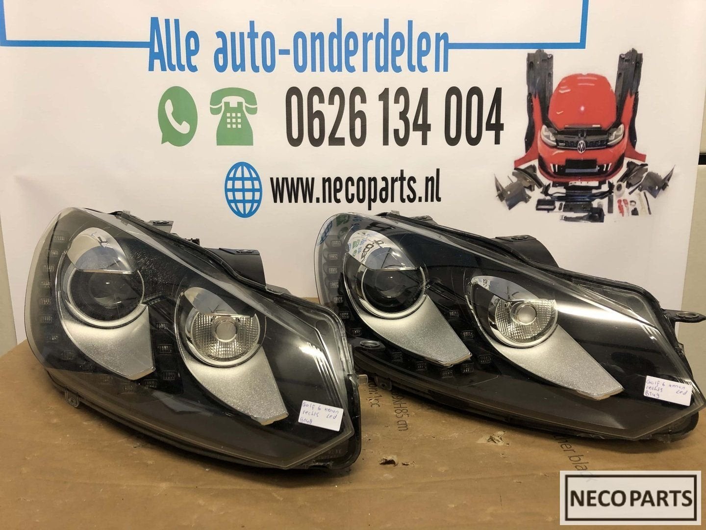 Vw golf 6 xenon led koplamp origineel rechts, Volkswagen, -, Utilisé, -