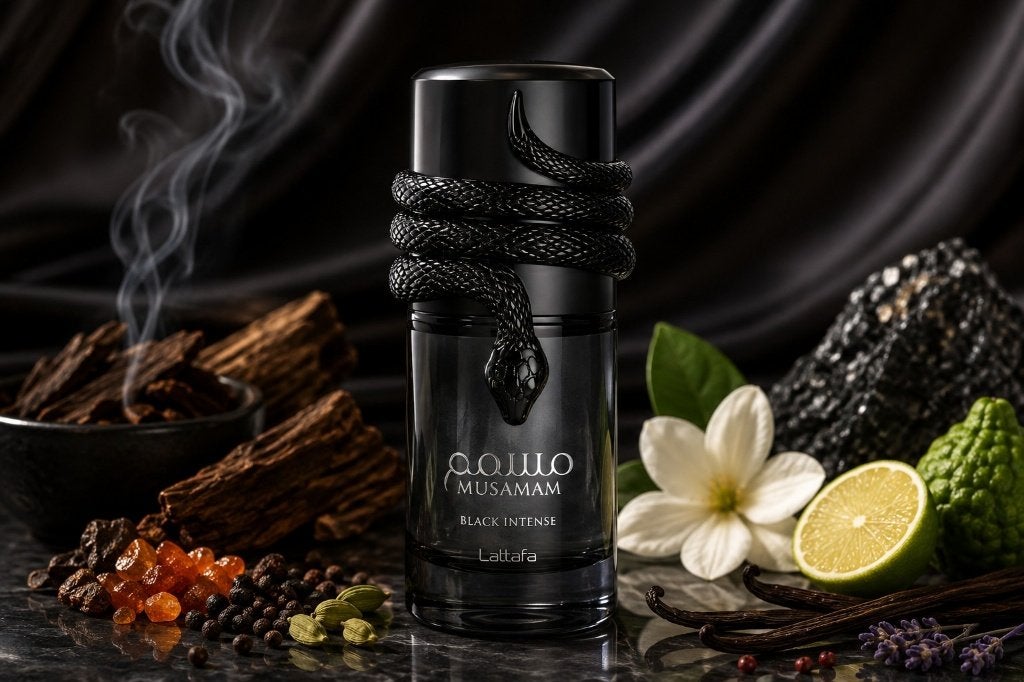 Lattafa Musamam Black Intense | Decants 3/5/10 ml, Ophalen of Verzenden, Nieuw