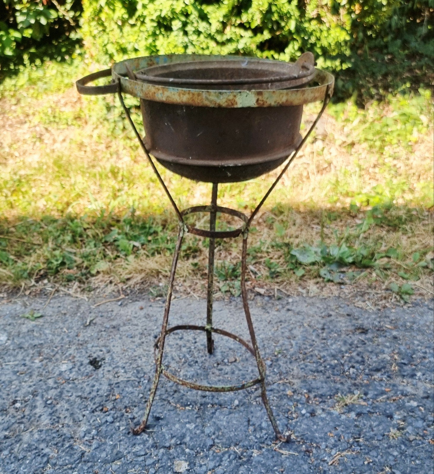 oud gietijzeren tuin ornament, Ophalen
