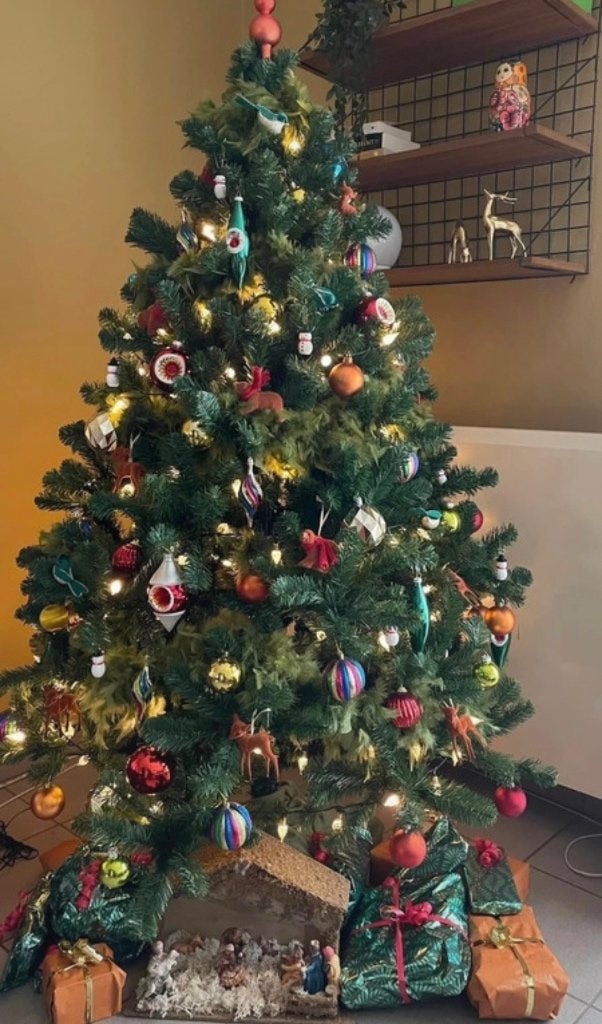Kerstboomversiering voor boom van 1.60m/1.80m, Diversen, Ophalen, Zo goed als nieuw