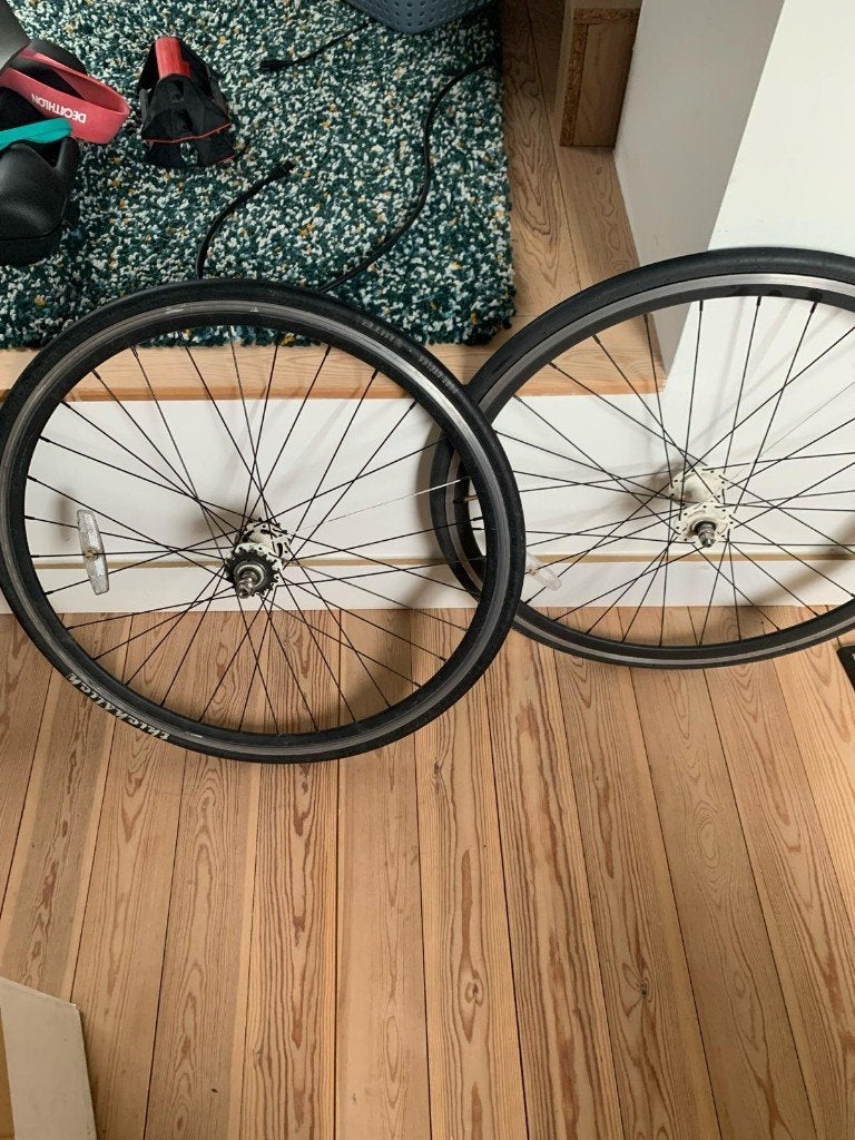 Paire de roues Pure Fix Flip-Flop 30 mm + pneus – noir mat, Vélos & Vélomoteurs, Pure Fix, Enlèvement, Utilisé, Aluminium