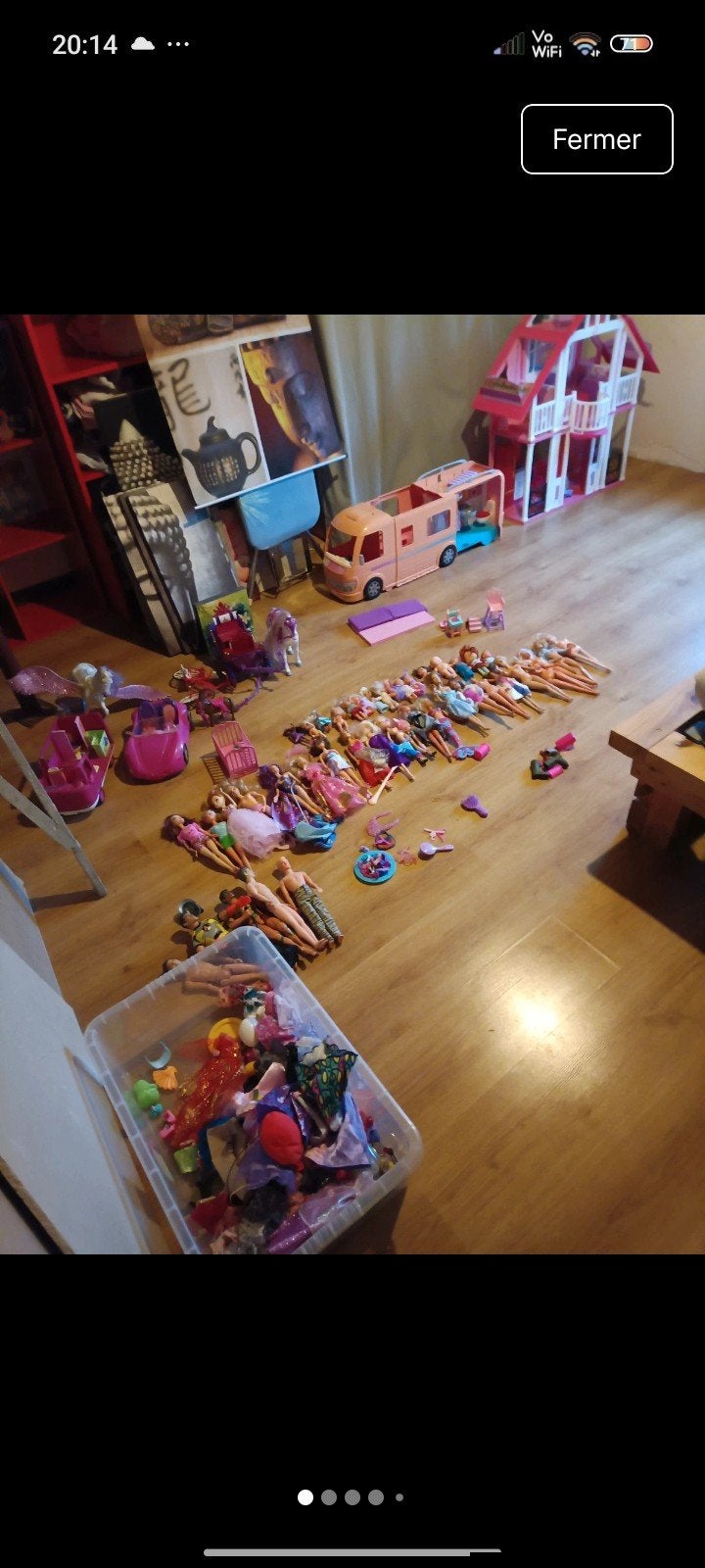 Lot maison barbie, Ophalen
