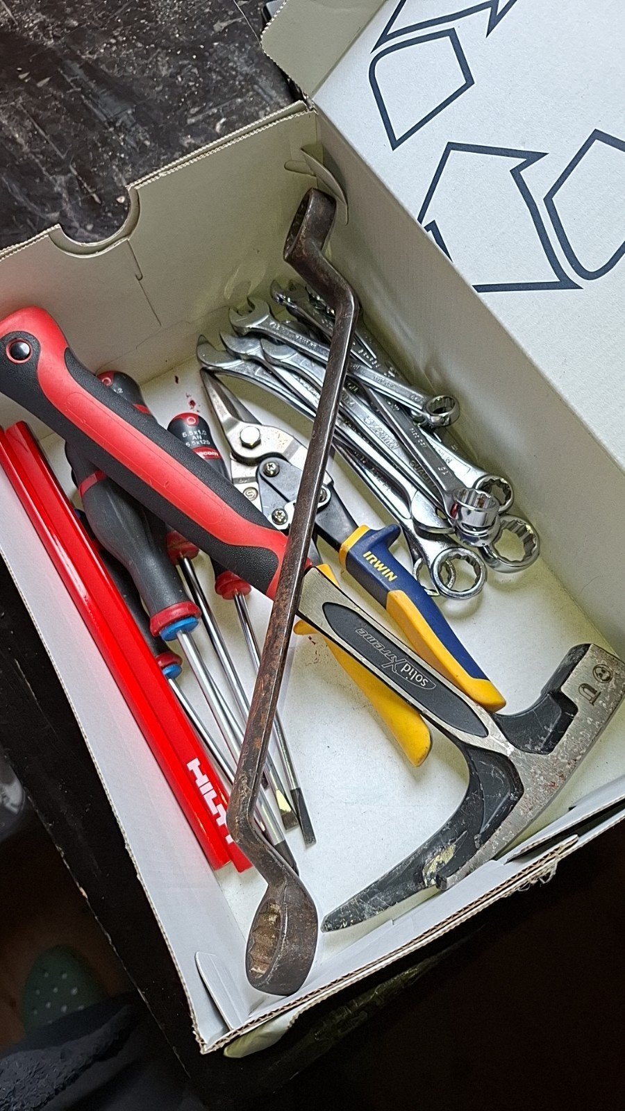 lot d'outils en tout genre, Bricolage & Construction, Enlèvement ou Envoi, Utilisé, Jeu d'outils