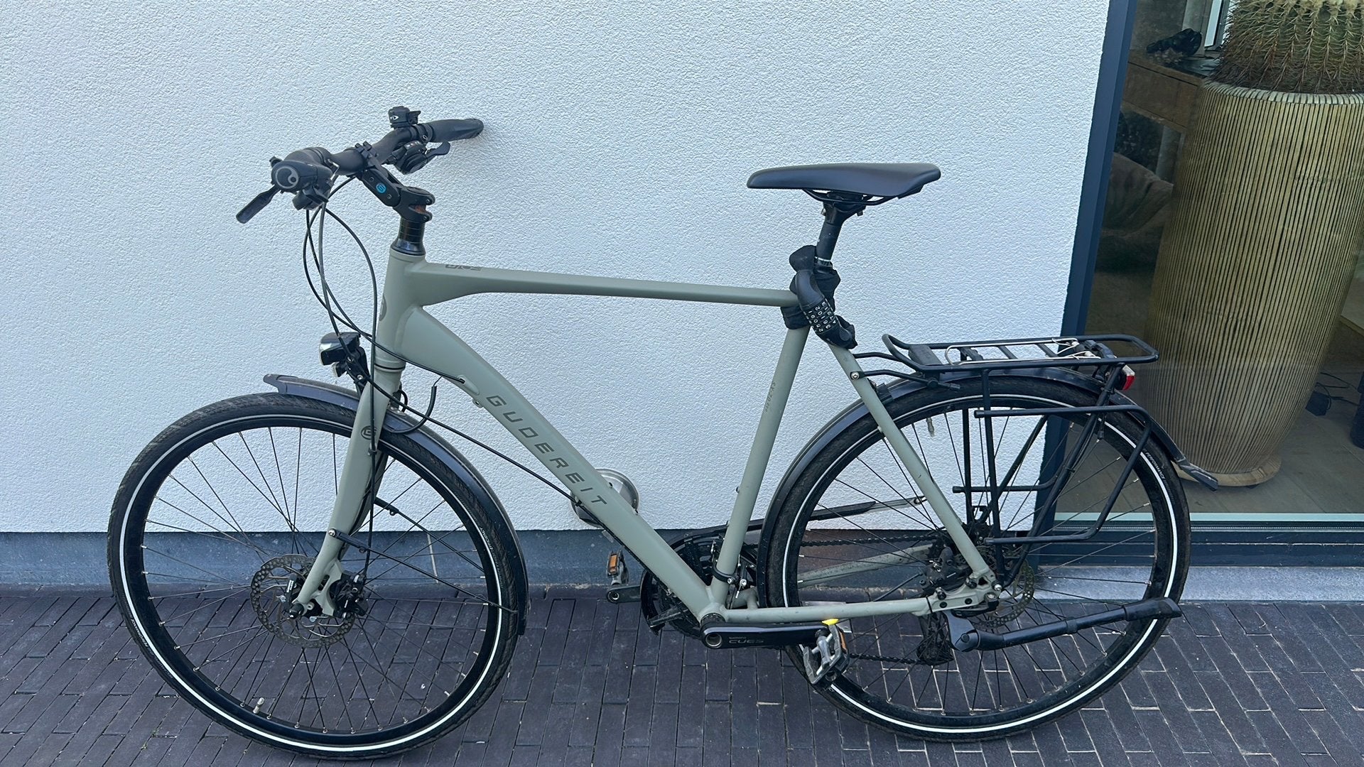 Trekkingfiets heren Gudereit 20versnellingen/schijfremmen, 61 tot 65 cm, Meer dan 20 versnellingen, Schijfrem, Ophalen