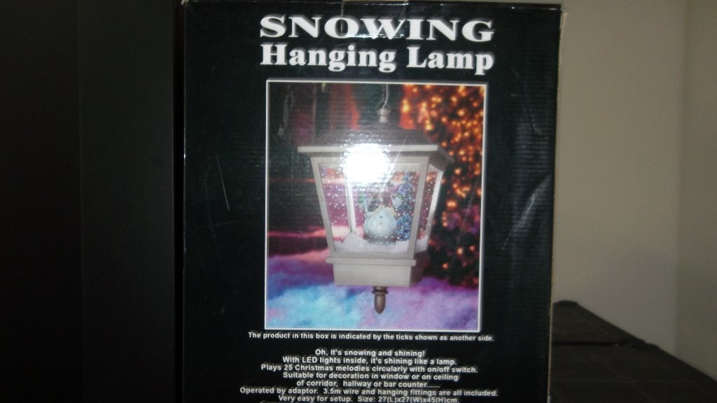 kerst hang lantaarn met licht en muziek, Diversen, Ophalen, Zo goed als nieuw