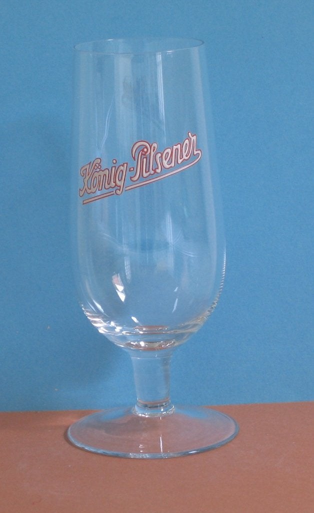 VERRE À BIÈRE KONIG - PILSNER - EMAIL 917, Enlèvement, Utilisé, Verre ou Verres, Autres marques