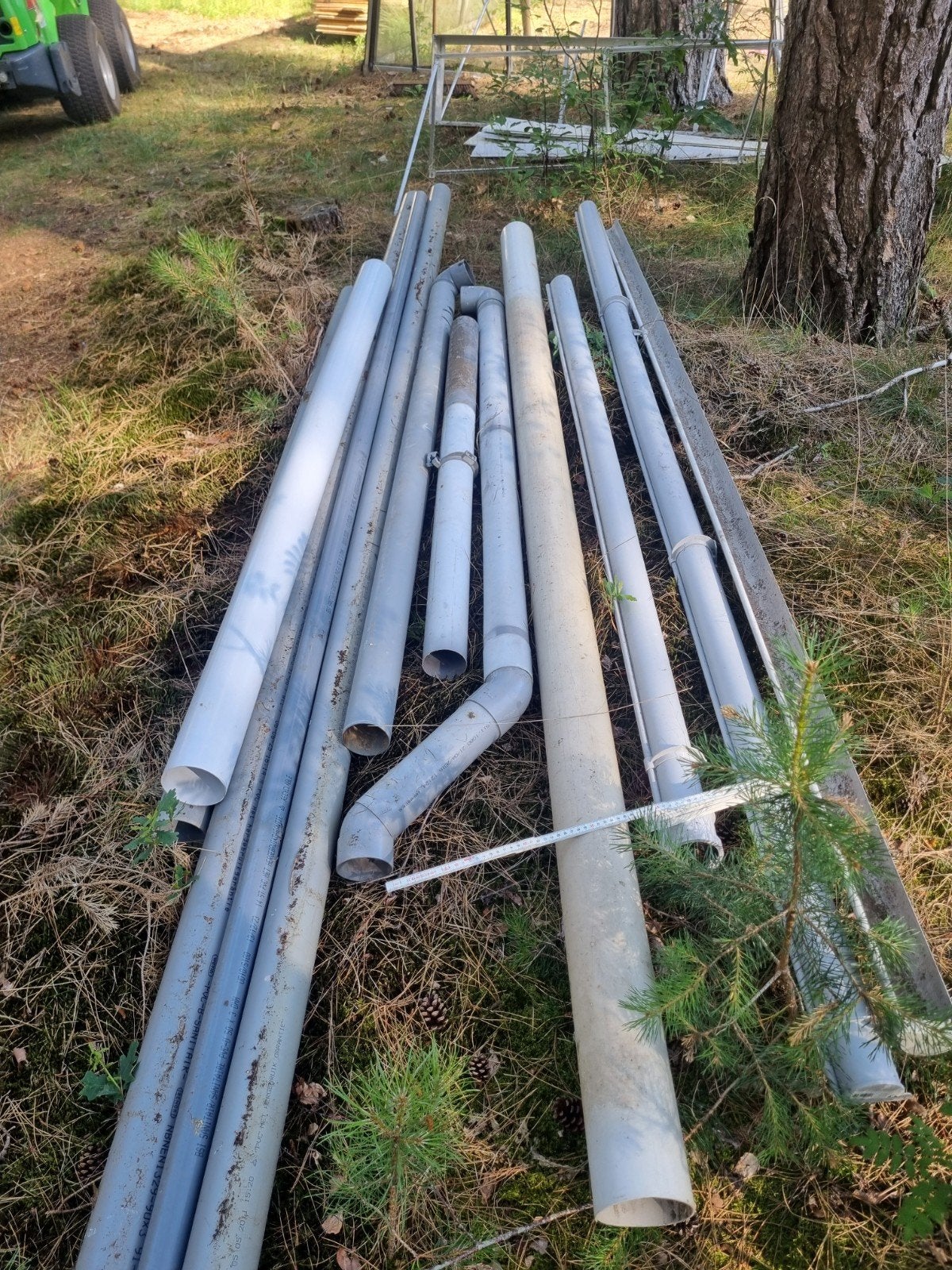 Pvc buizen, Ophalen, PVC
