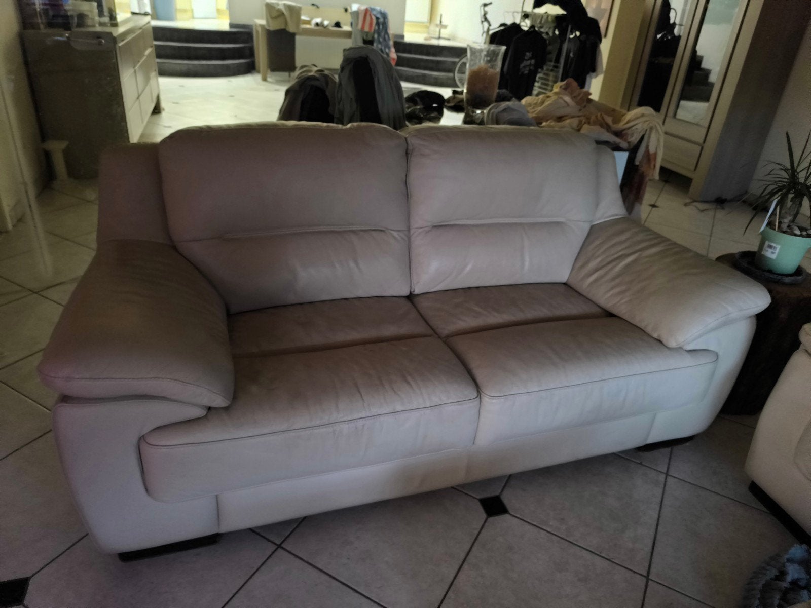 salon 3 en 2 zit, Ophalen, Gebruikt, Leer