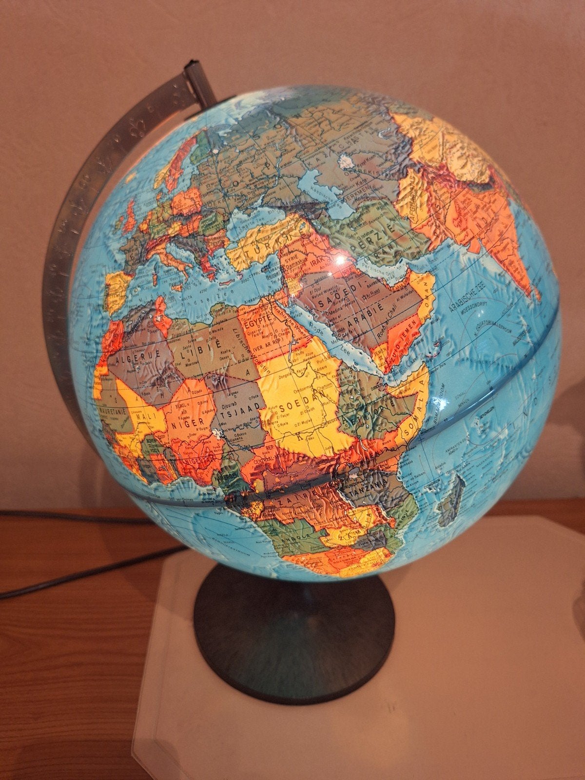 wereldbol, Ophalen